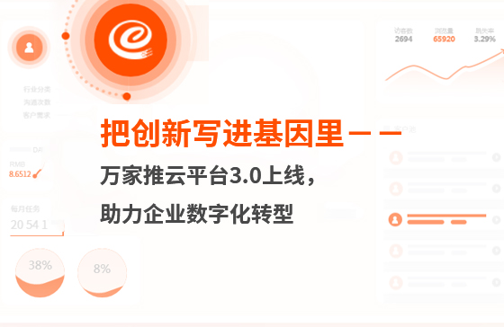 把創(chuàng)新寫進基因里-萬家推云平臺3.0上線，助力企業(yè)數(shù)字化轉(zhuǎn)型